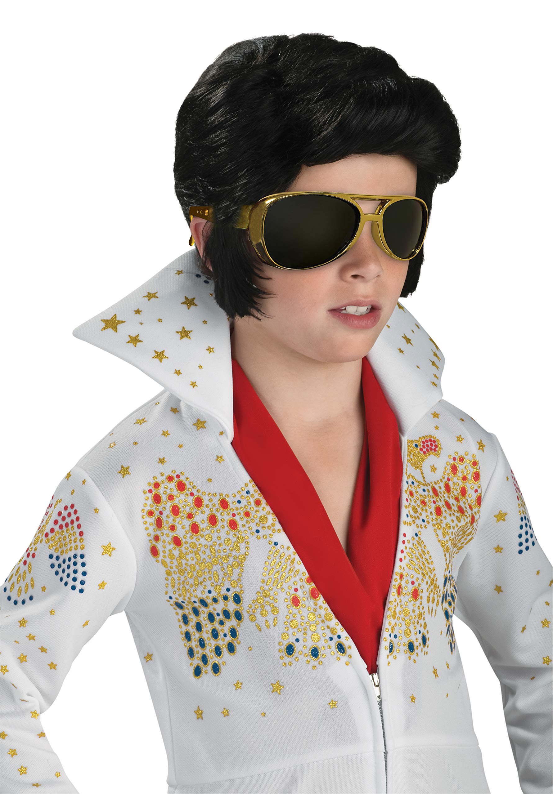 Elvis Presley: Elvis Presley Wig for Kids by Rubies, Boy's No Size - Image 3