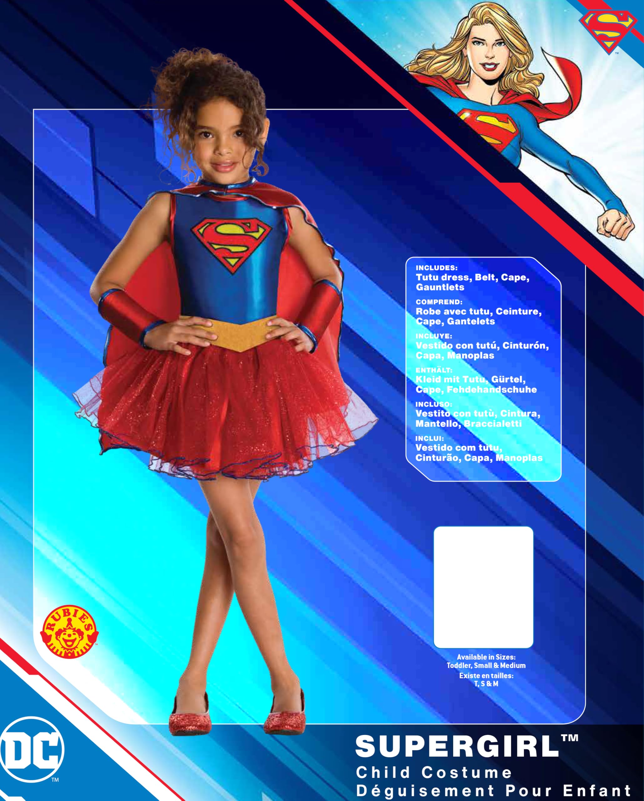 Rubies DC Comics Superheroes: Supergirl Costume Dress for Kids, Girl's Medium - Image 4