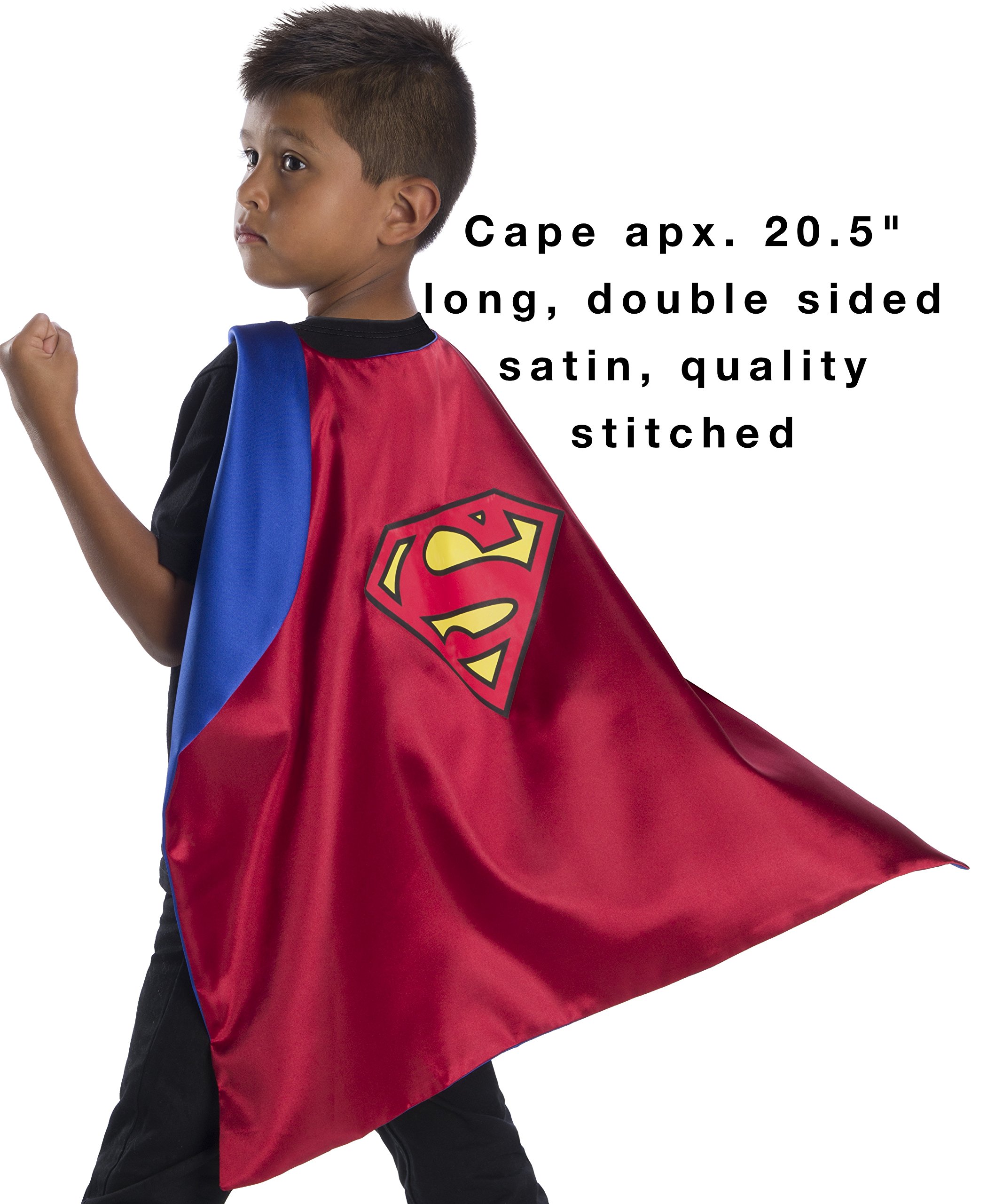Rubies DC Comics Superheroes: Superhero Cape and Accessory Set for Kids, Boy's One Size - Image 7
