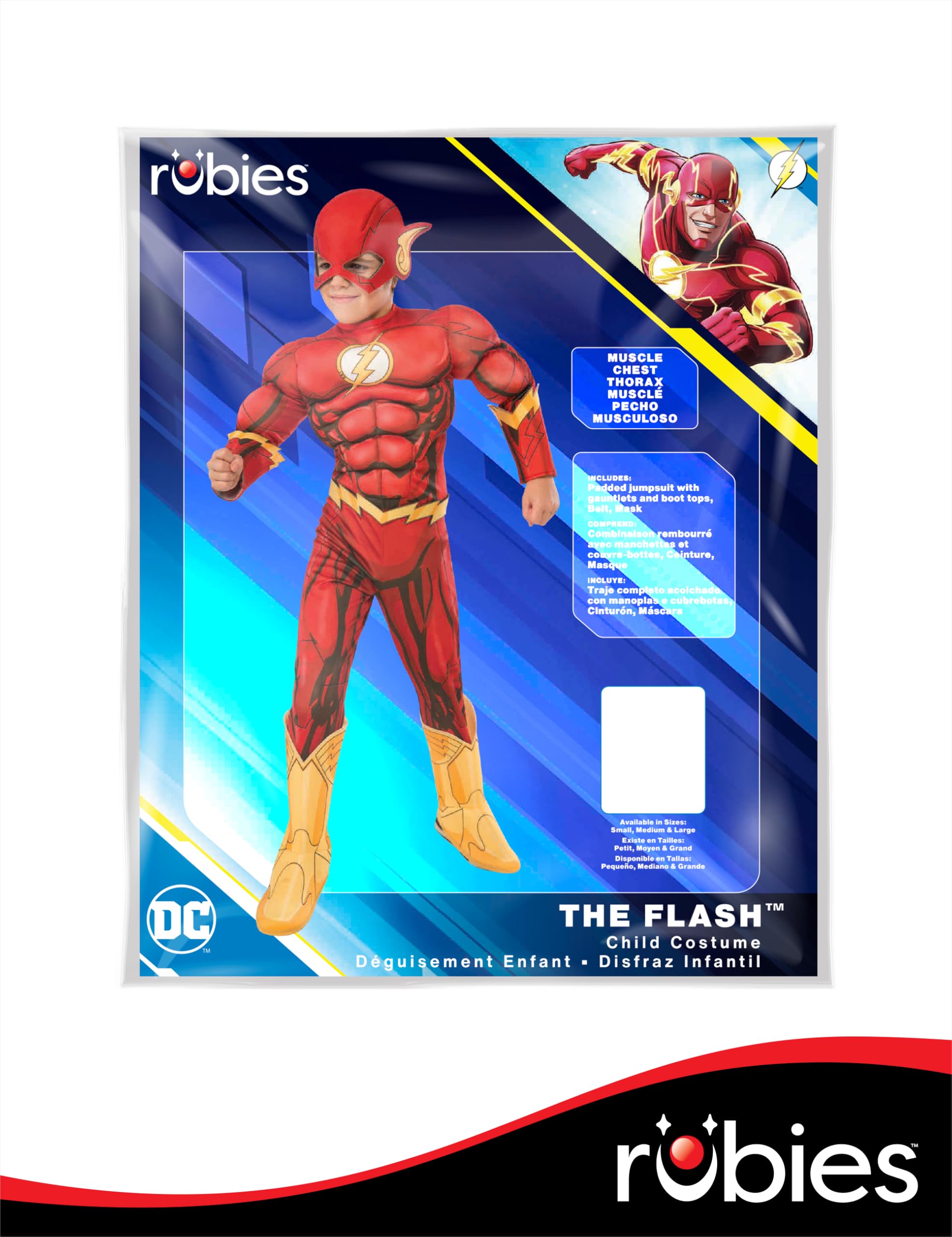 Rubies DC Comics Superheroes: The Flash Costume for Kids, Boy's Large - Image 7