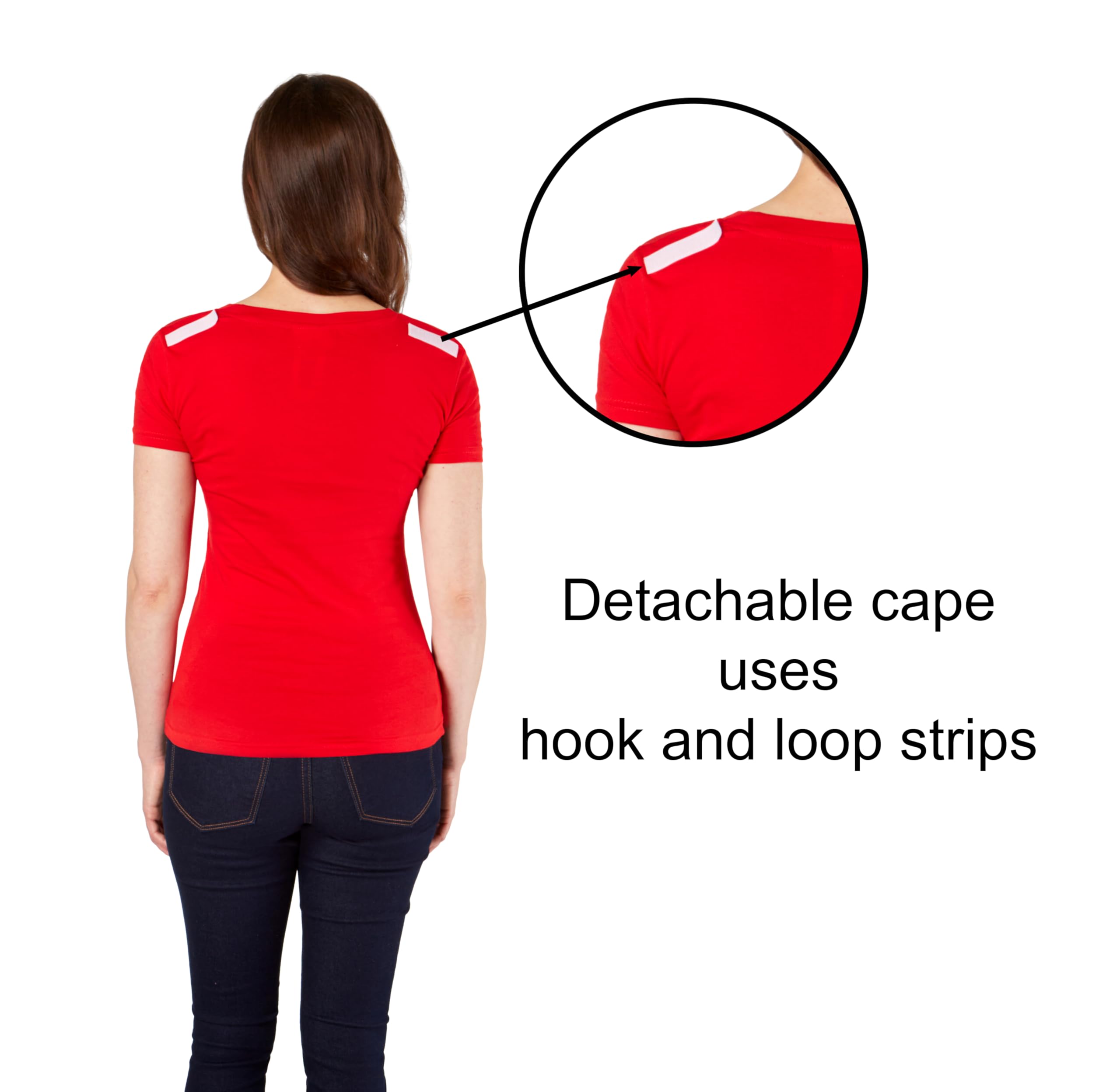 Rubies DC Comics: Wonder Woman Costume T-Shirt With Cape And Headband for Adults - Image 5