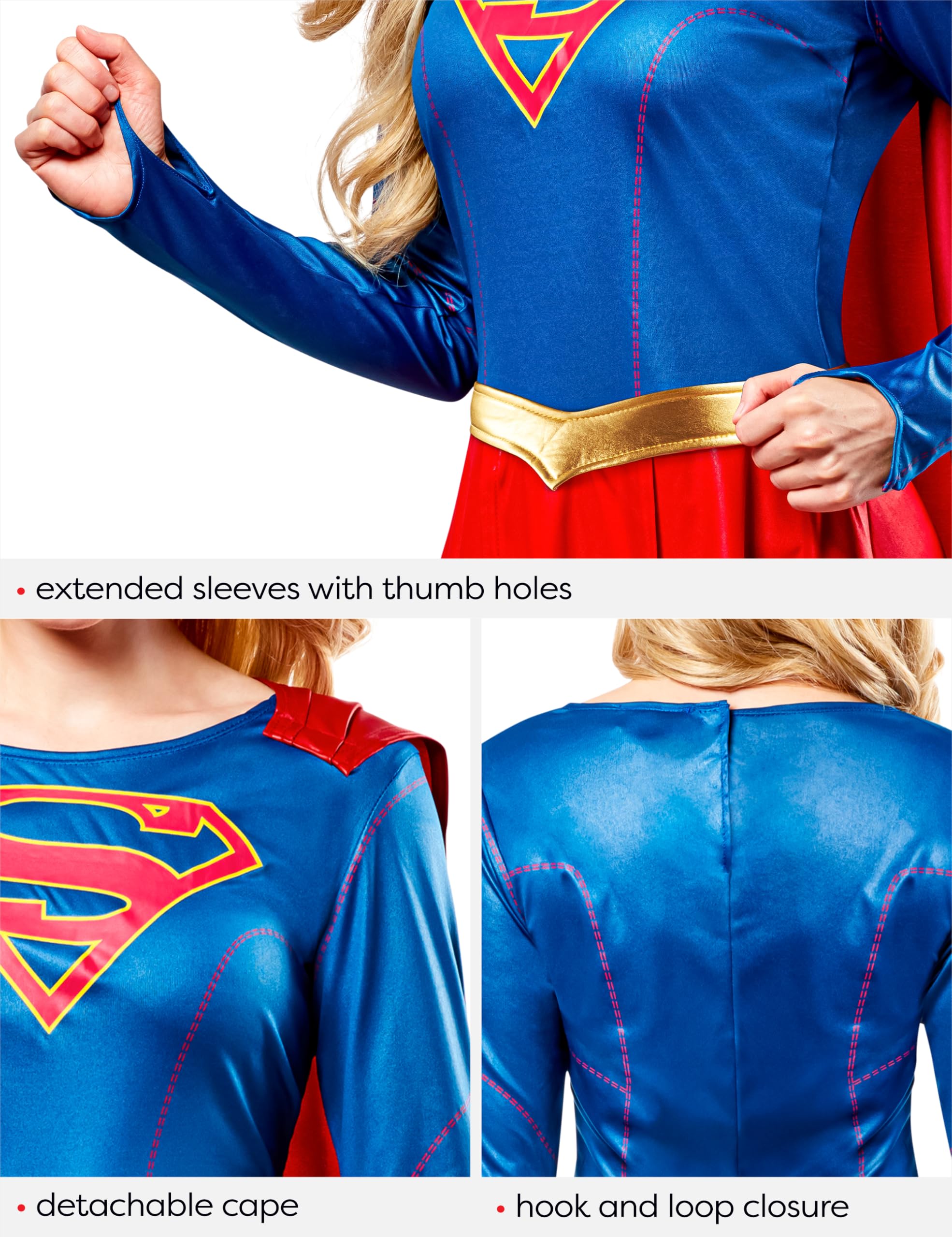 Rubies DC Superheroes Supergirl TV Series: Supergirl Costume Dress for Adults - Image 6