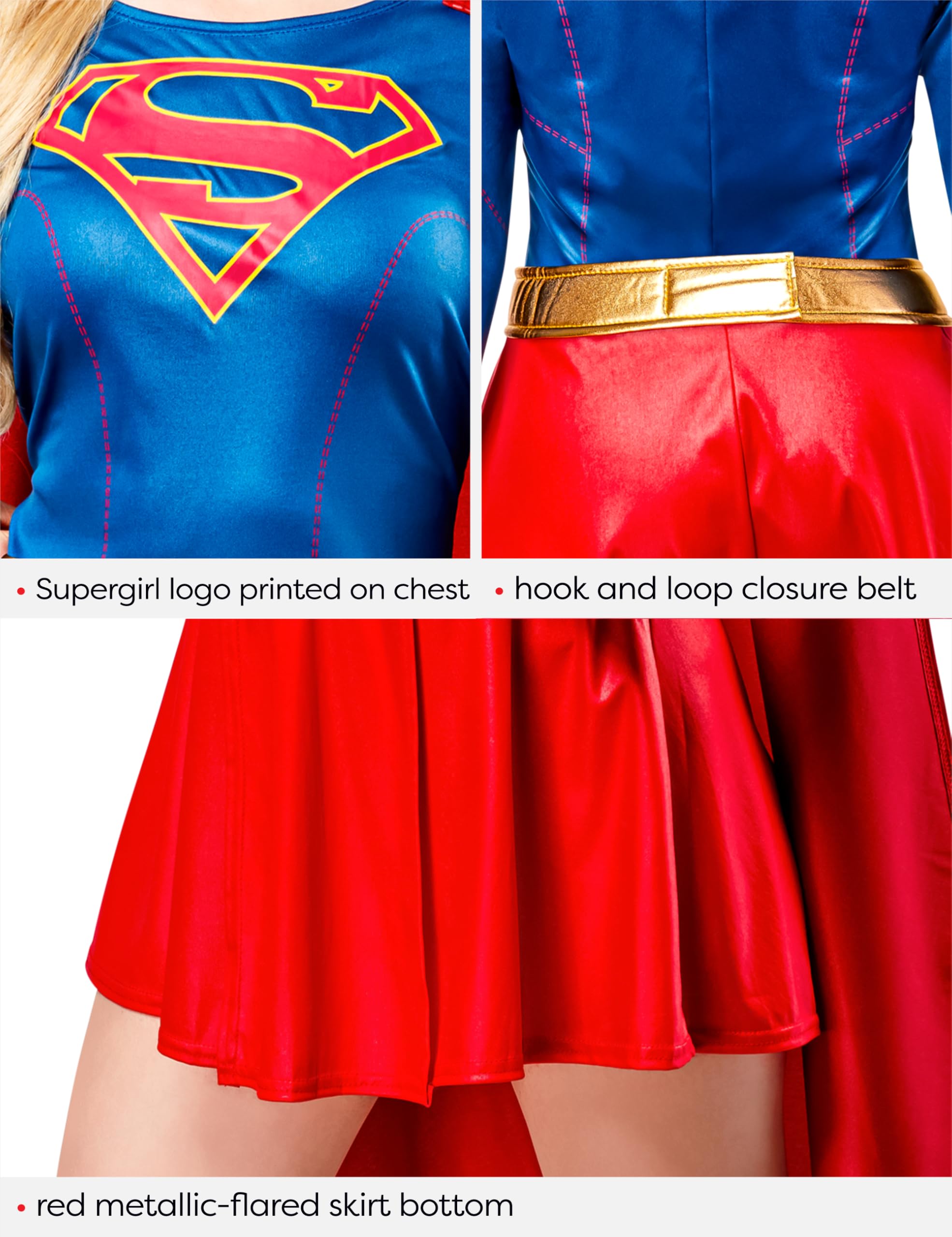 Rubies DC Superheroes Supergirl TV Series: Supergirl Costume Dress for Adults - Image 7