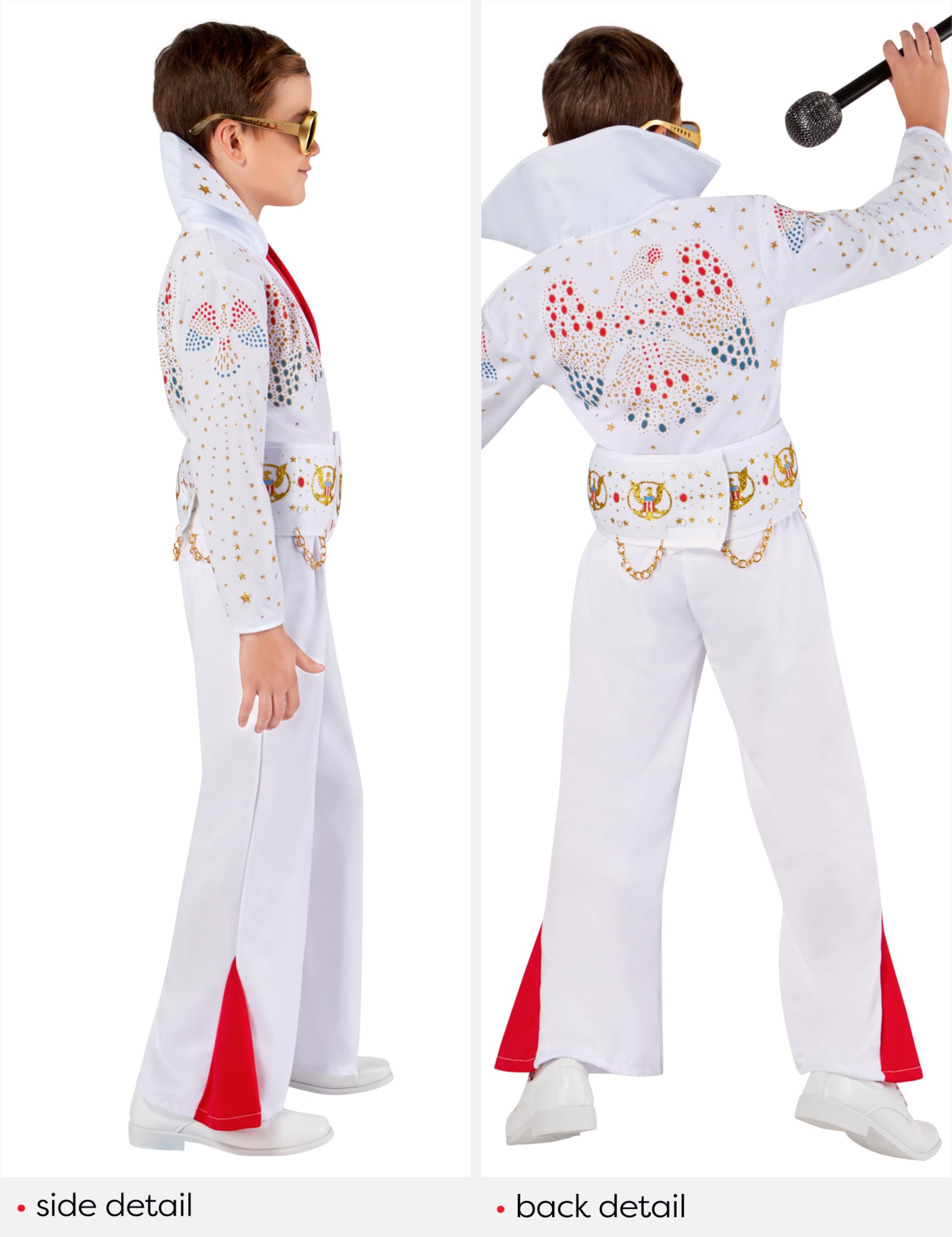 Rubies Elvis Presley: Elvis Presley Costume for Kids, Boy's Large - Image 4