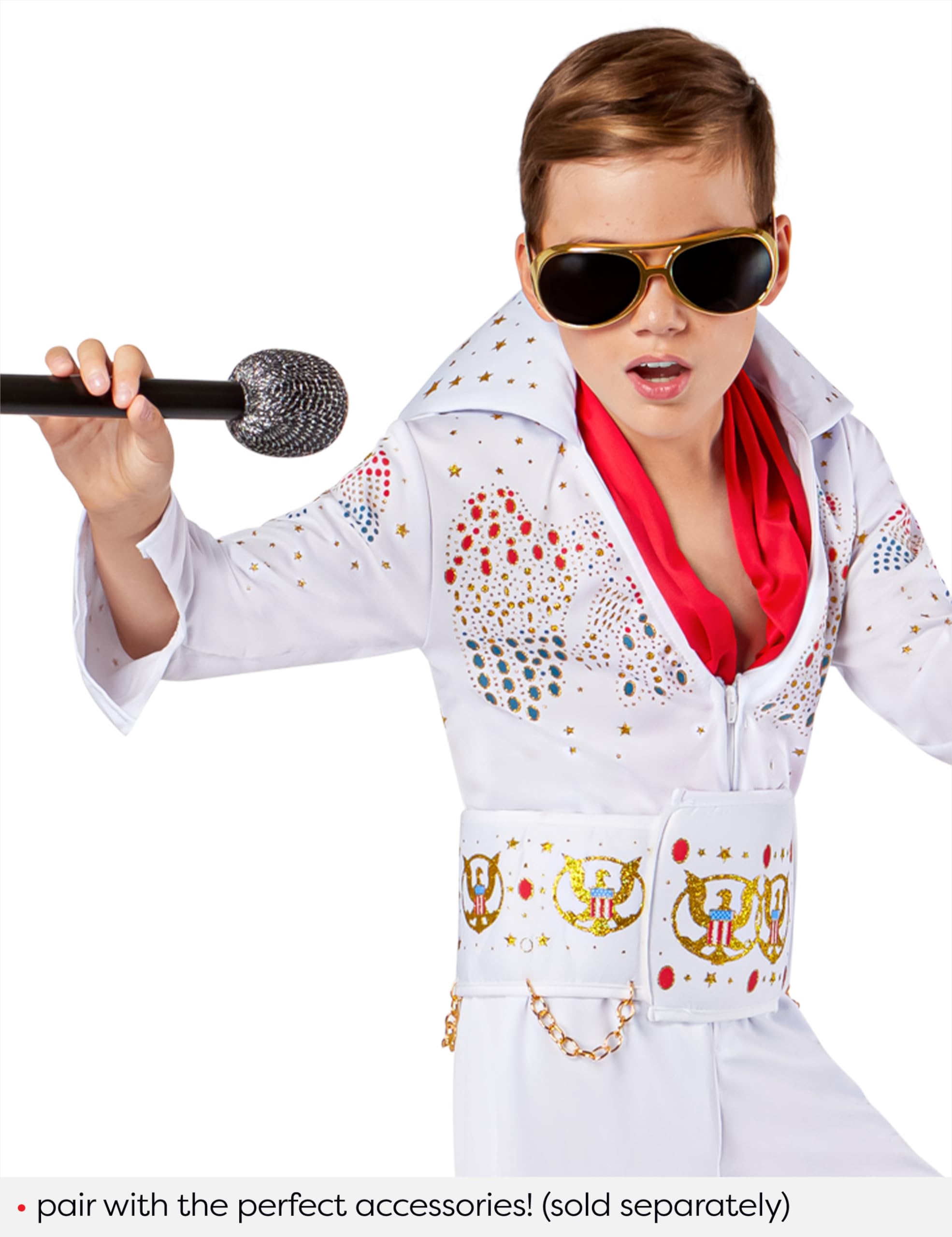 Rubies Elvis Presley: Elvis Presley Costume for Kids, Boy's Large - Image 6