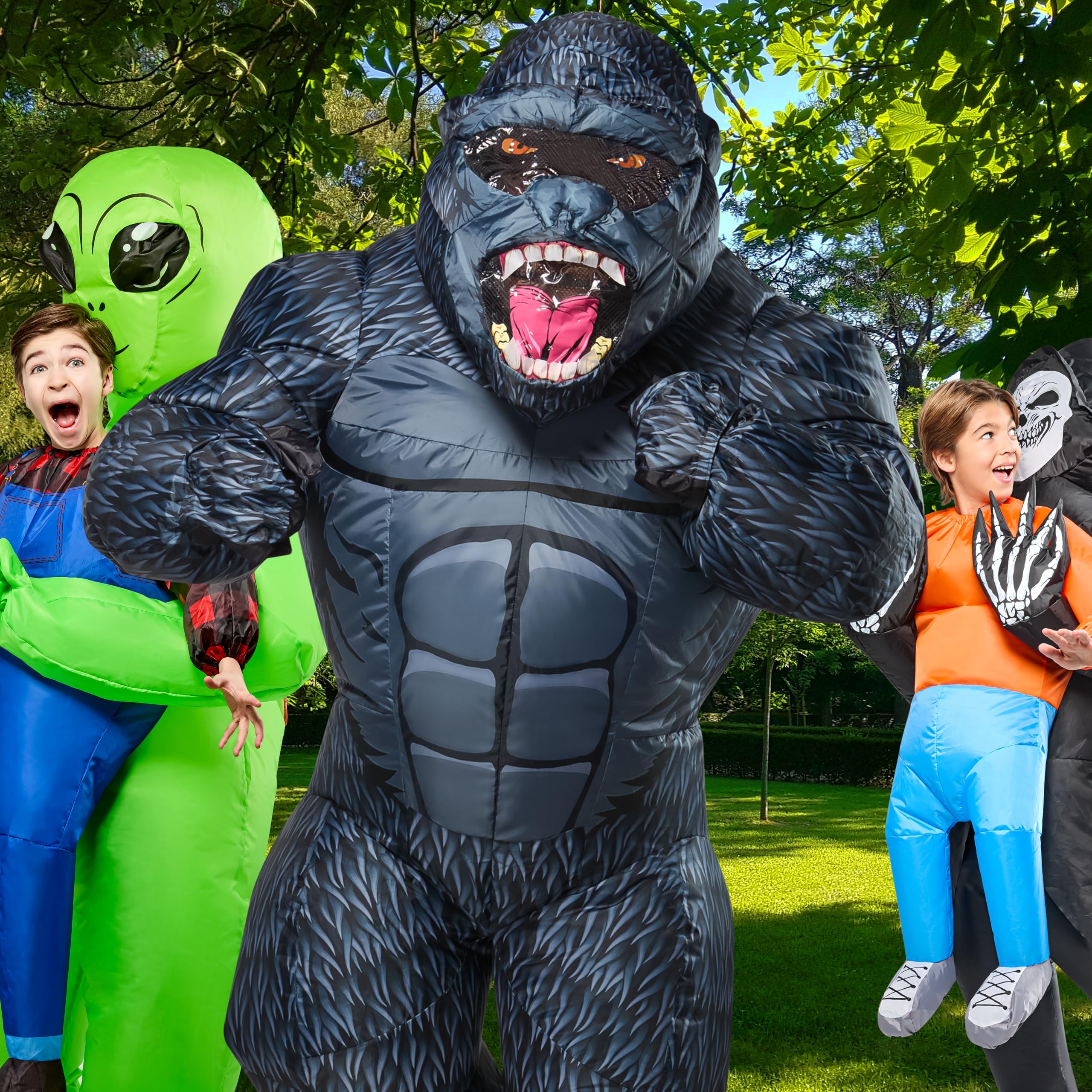 Rubies Gorilla Inflatable Costume for Adults, Unisex One Size - Image 7