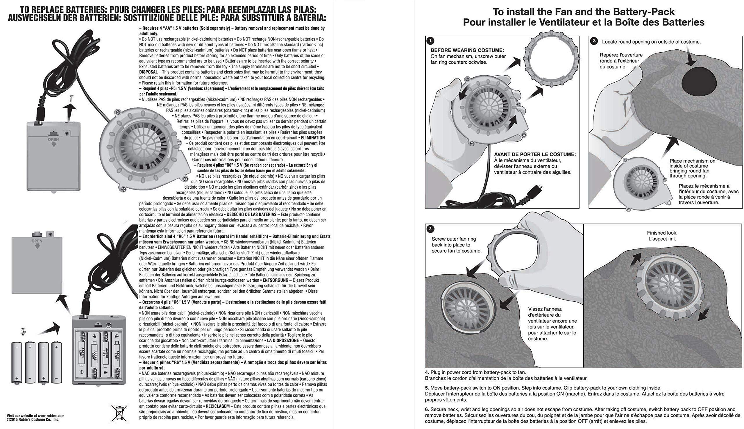 Rubies Hippo Inflatable Costume for Adults, Unisex One Size - Image 6