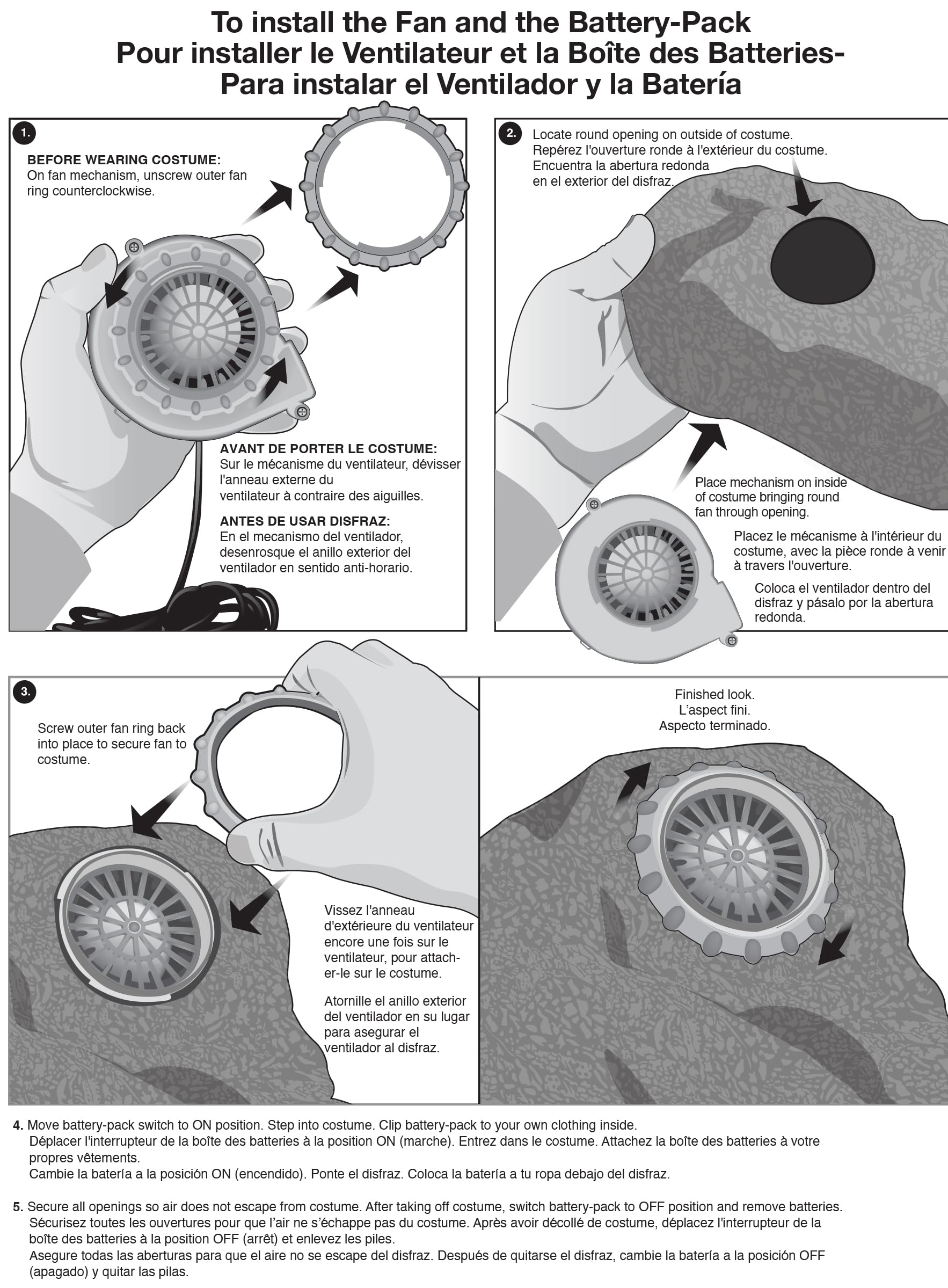 Forum Novelties Men's Ride An Elephant Inflatable Costume - Image 4