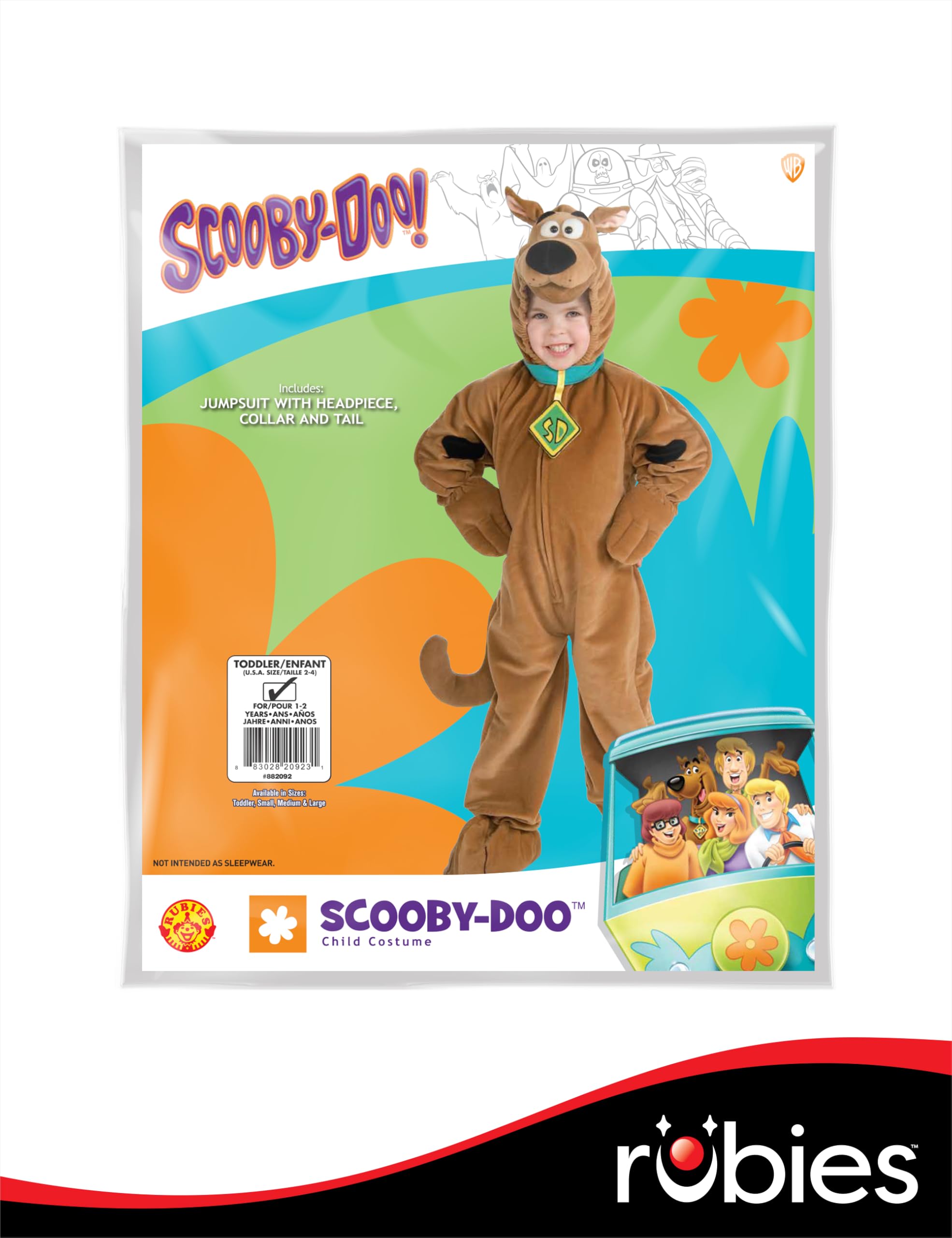 Rubies Scooby-Doo: Scooby-Doo Costume for Kids, Boy's Small - Image 9