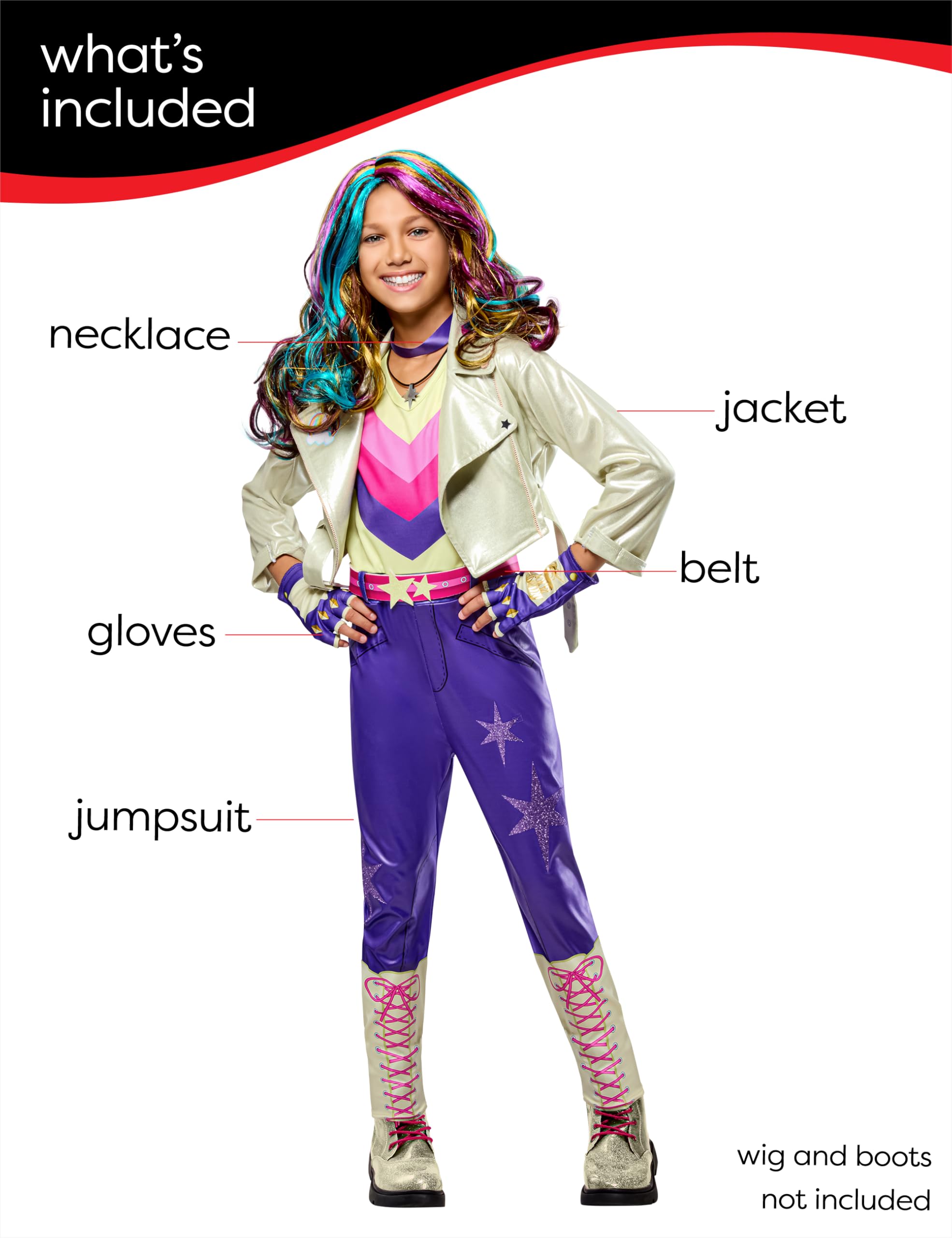 Rubies Unicorn Academy: Sophia Mendoza Costume for Kids, Girl's Large - Image 3